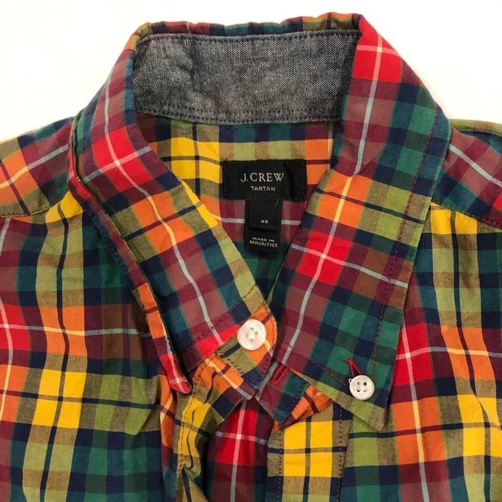 J. Crew Tartan Plaid Long Sleeve Button Down